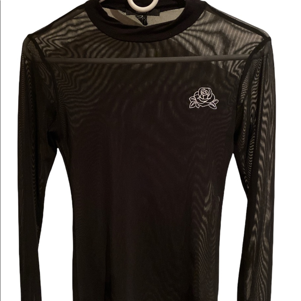 Long Sleeve Forever 21 mesh shirt